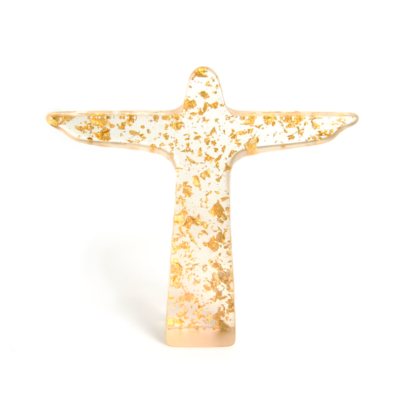 Cristo Metalique Ouro