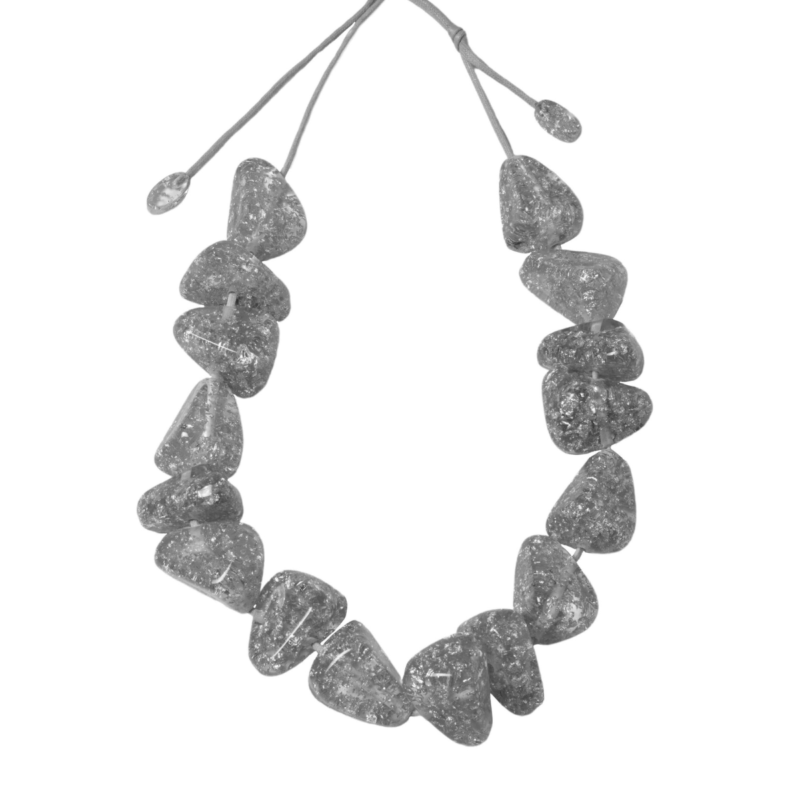 Colar Diamantes Metalique 003656