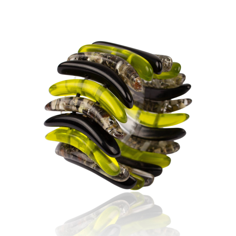 Pulseira Karin Mix Preto Algas e Cana 004499