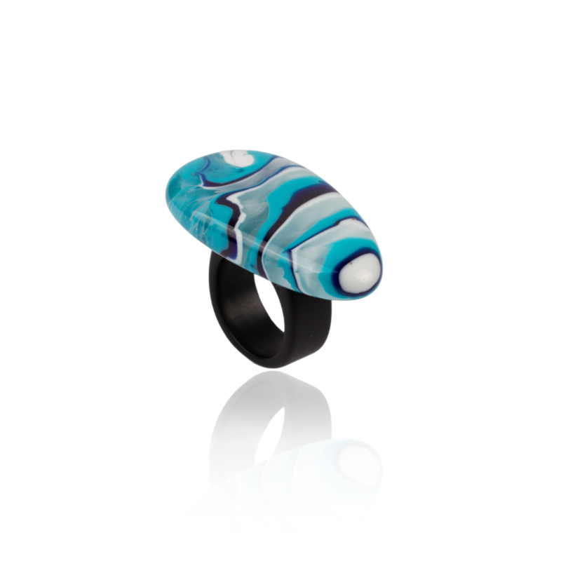Anel Velocidade Onda Azul 005418