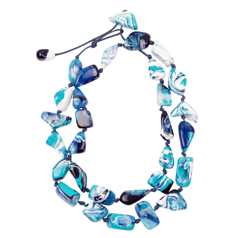 Colar Wave Onda Azul 005327