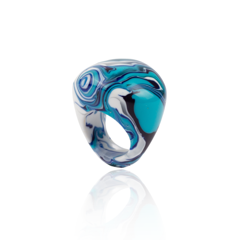 Anel Mares Onda Azul 005417