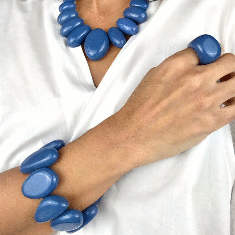 Pulseira Onda, Blue Jeans 5329